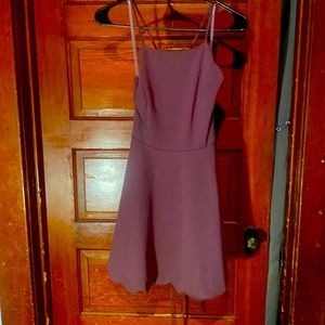 Purple Halter Top Skater Dress